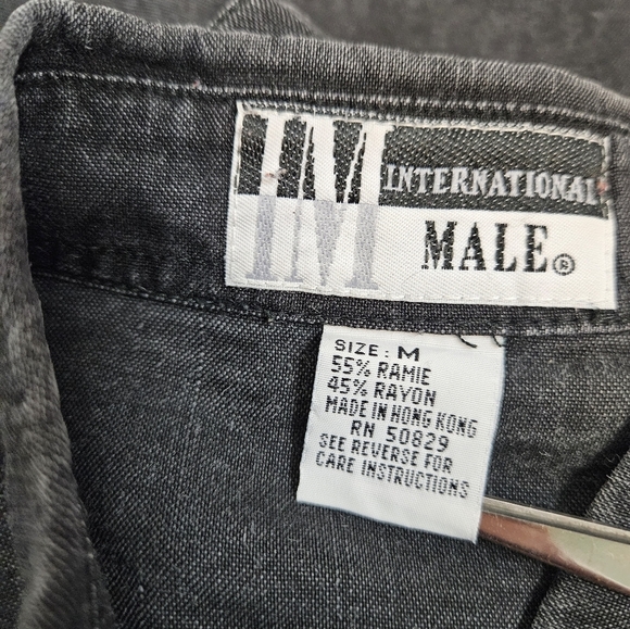 Vintage International Male Western Embroidered Rope Button Down Shirt Medium L8 - Picture 10 of 11